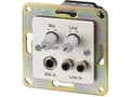 Miniatyrbild 1 av 5: Monacor PREAMP-1UP, Rotary volume control, Väggmonterad, Vit, 20 - 20000 hz, 0,4 V