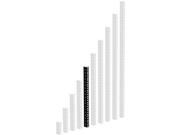 adam hall 61535B10, Rackskinne, Sort, Stål, 274 g