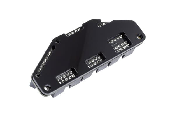 Aqua Computer HUBBY7, SATA, USB 2.0, Sort, PC, 80 mm, 30 mm