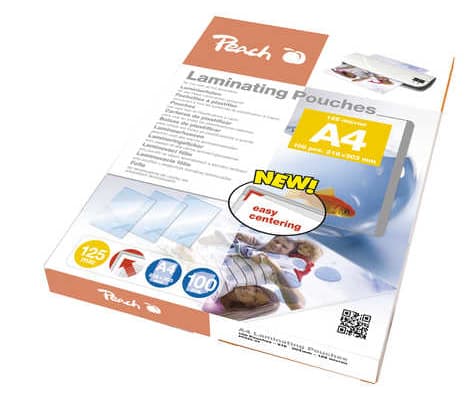 Peach lamineringsposer A4 125mic Glossy PP525-02 100PK