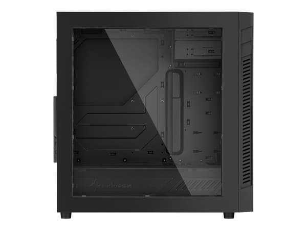 Sharkoon S25-W, Midi Tower, PC, Musta, ATX, mikro ATX, Mini-ITX, Akryyli, Metalli, 16,7 cm