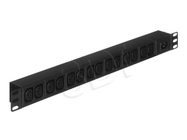Triton RAB-PD-X10-A1 - Strømfordelingslist (kan monteres i rack) - AC 230 V - inngang: IEC 60320 C14 - utgangskontakter: 14 - 1U - 19" - RAL 9005