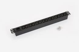 Triton RAB-PD-X10-A1 - Strømfordelingslist (kan monteres i rack) - AC 230 V - inngang: IEC 60320 C14 - utgangskontakter: 14 - 1U - 19" - RAL 9005