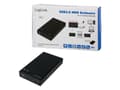 Miniatyrbilde 5 av 5: LogiLink UA0276, HDD-kabinett, 3.5", SATA, Serial ATA II, Serial ATA III, 5 Gbit/s, USB-tilkobling, Sort