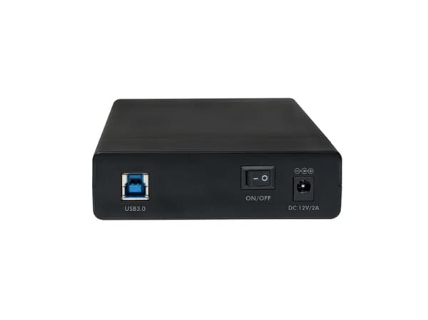 LogiLink UA0276, HDD-kabinett, 3.5", SATA, Serial ATA II, Serial ATA III, 5 Gbit/s, USB-tilkobling, Sort