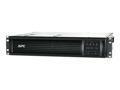 APC Smart-UPS 750VA LCD RM - UPS (rackversio) - AC 230 V - 500 Watt - 750 VA - Ethernet, RS-232, USB - output-stikforbindelser: 4 - 2U - sort - med A
