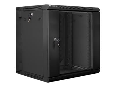 Lanberg - Rack skåp - väggmontering - svart, RAL 9004 - 12U - 19"
