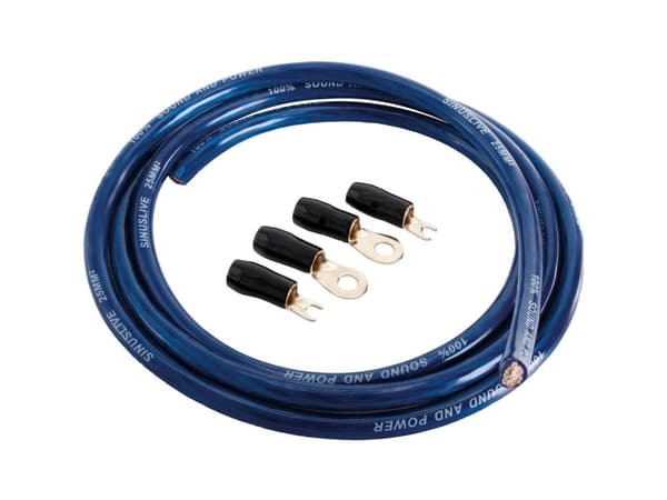 Sinuslive Car HiFi virtajohtosarja 25 mm² kullattu 25 mm²
