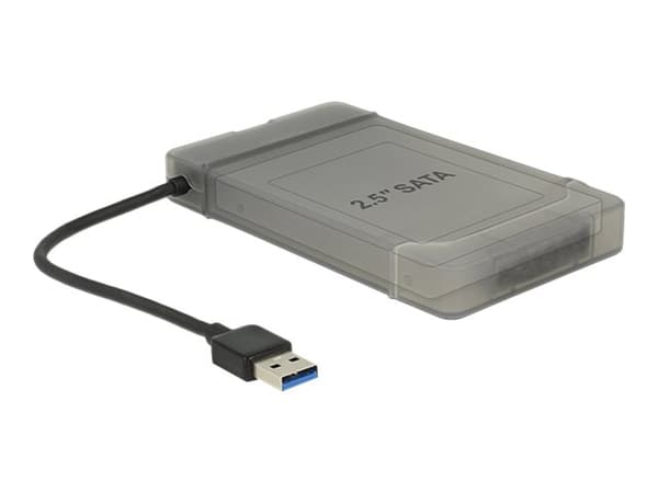Delock - Kontrollerkort - 2.5" - SATA 6Gb/s - USB 3.0 - grå, svart