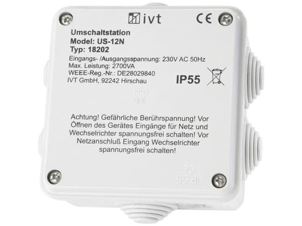 Ivt US-12N koblingsstasjon 2760 VA, 230 V/AC - 230 V/AC (18202)