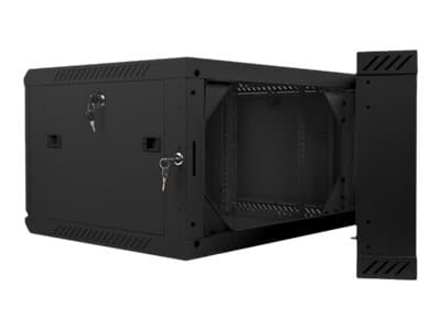 Lanberg - Rack skåp - väggmontering - svart, RAL 9004 - 6U - 19"