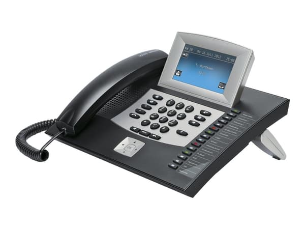 Auerswald COMfortel 2600 - ISDN-telefon - svart - for COMpact 3000 analog, 3000 ISDN, 3000 VoIP, 5010 VOIP, 5020 VOIP Sort