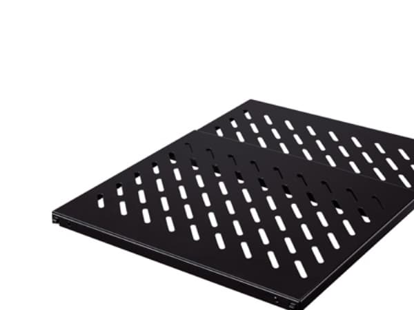 Rittal - Hylla för rack - RAL 9005 - 0.5U - 19" - för TS IT