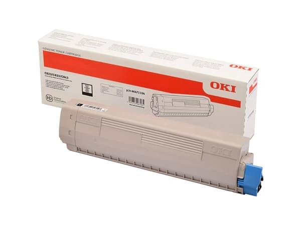 OKI - Svart - original - tonerpatron - for C823dn, 823n