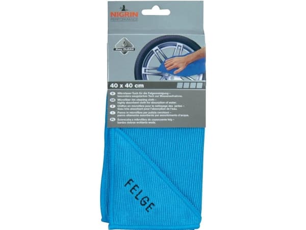 NIGRIN 71118 Felge Mikrofiberklud 1 stk (L x B) 40 cm x 40 cm