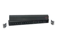 APC RACK PDU BASIC 1 U 16A 230V, Perus, 0U/1U, Yksivaiheinen, Vaaka/Pysty, Musta, 12 AC-pistorasia(a)