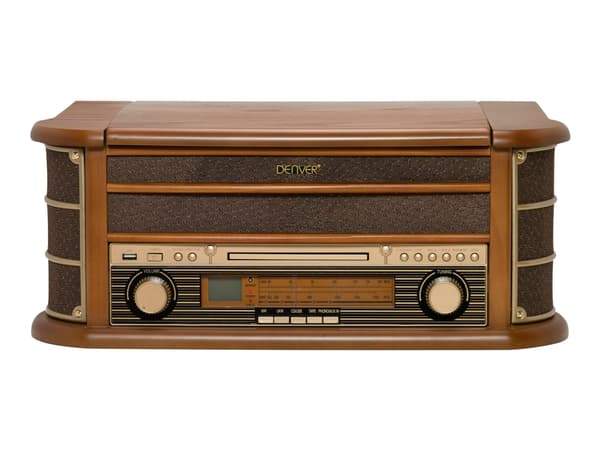 Denver MCR-50, Ruskea, 33 1/3,45,78 RPM, AM,FM, USB, LCD, 5 W