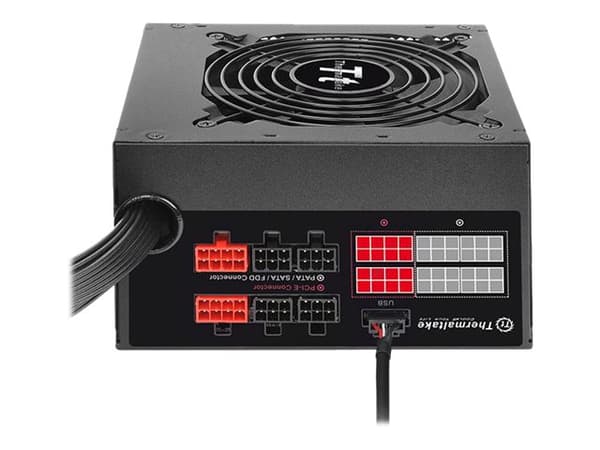 Thermaltake Smart DPS G, 500 W, 100 - 240 V, 600 W, 47 - 63 Hz, 8 A, Aktiivinen musta
