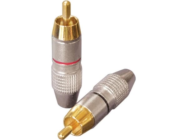 Dynavox 205093, RCA, Musta, Punainen, Hopea, Kulta, 12 mm, 12 mm, 40 mm