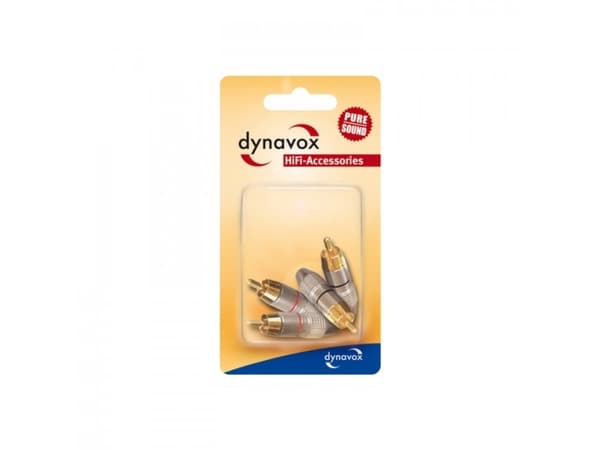 Dynavox 205093, RCA, Musta, Punainen, Hopea, Kulta, 12 mm, 12 mm, 40 mm
