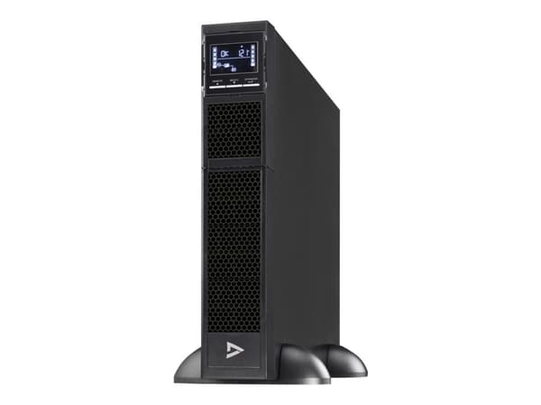 V7 UPS1RM2U1500-1E - UPS (kan monteras i rack) - 1350 Watt - 1500 VA - Bly-syra - 7 Ah - RS-232, USB - utgångskontakter: 8 - 2U - Europa