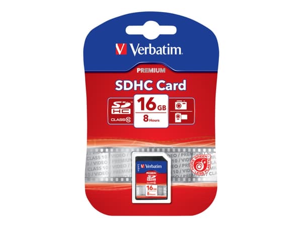 Verbatim - Flashminneskort - 16 GB - Klasse 10 - SDHC