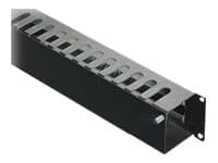 Rittal - Rackkabelstyringspanel med deksel - RAL 9005 - 2U - 19"