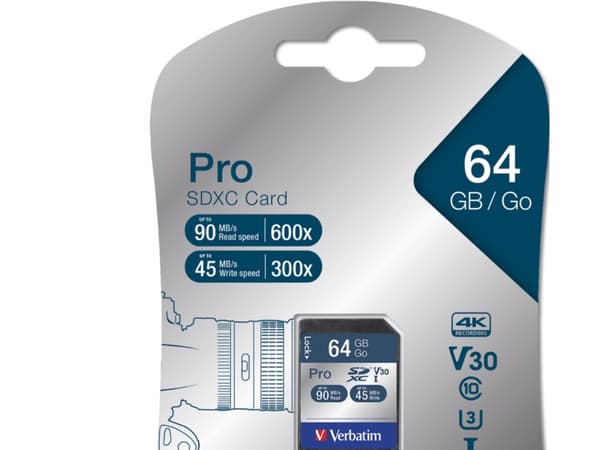Verbatim PRO - Flashminneskort - 64 GB - UHS Class 3 / Class10 - 300x/600x - SDXC UHS-I
