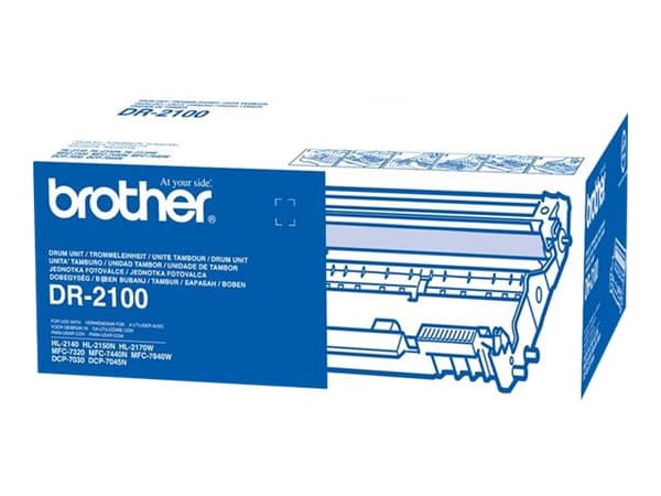 Brother DR2100 - Original - trommelsett - for Brother DCP-7030, 7040, 7045, HL-2140, 2150, 2170, MFC-7320, 7440, 7840; Justio DCP-7040
