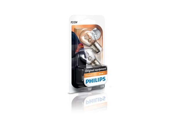 Philips Vision Traditionel - 5W - 12V - P21/5 - BAY15d - 2 stykker