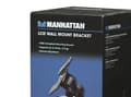 Miniatyrbilde 2 av 5: Manhattan 432351 Enkel Skærm-vægbeslag 30,5 cm (12) - 55,9 cm (22) Sort Vippebar, Bevægelig