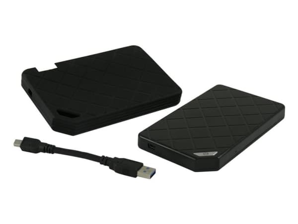 LC Power LC-25U3-Støtsikker - Lagringspakning - 2,5" - SATA 6Gb/s - USB 3.0 - sort