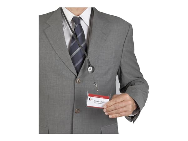 Avery Name Badges Printable inserts - Hvit - 54 x 90 mm - 190 g/m² - 200 kort (20 ark x 10) navneskiltkort