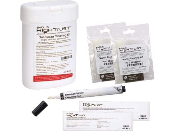 Evolis High Trust Advanced Cleaning Kit - Rensesett for skriver - for Evolis Zenius Expert Contactless, Zenius Expert Mag ISO, Zenius Expert Smart
