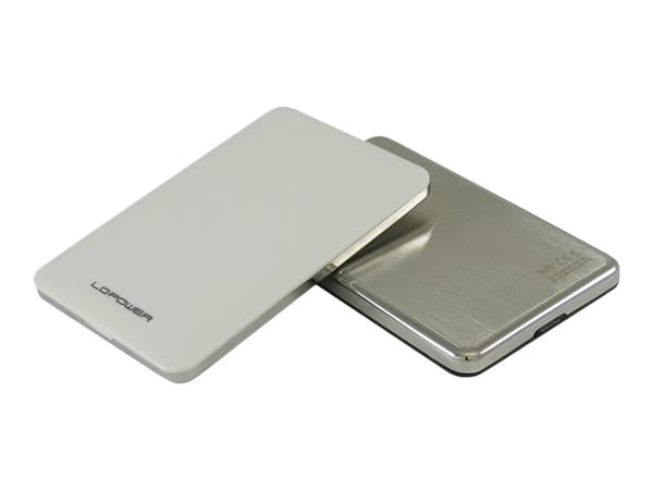 LC Power LC-25U3-7W - Drevkabinett - 2.5" - SATA 6Gb/s - USB 3.0 - hvit