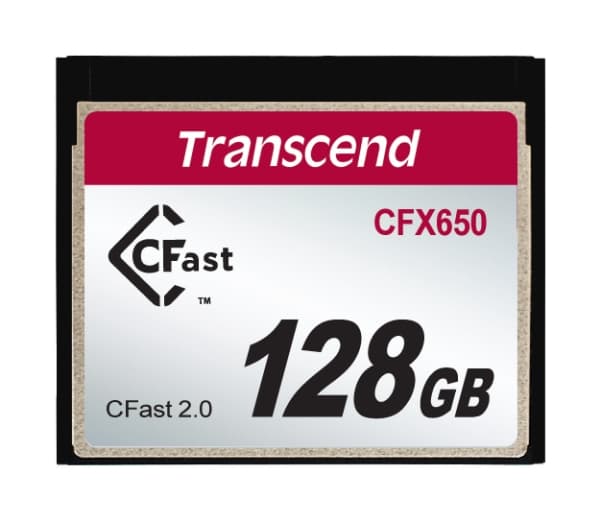 Transcend CFast 2.0 CFX650 - Flashminnekort - 128 GB - CFast 2.0
