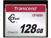 Transcend CFast 2.0 CFX650 - Flashminnekort - 128 GB - CFast 2.0