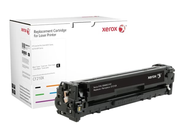 Xerox Värikasetti, musta. Vastaa tuotetta HP CF210X. Yhteensopiva avec HP LaserJet Pro 200 M251, LaserJet Pro 200 MFP M276-tulostimen kanssa, 2400 si