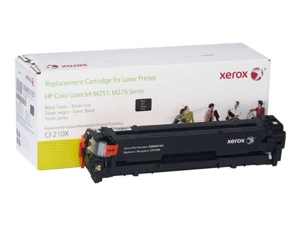 Xerox Värikasetti, musta. Vastaa tuotetta HP CF210X. Yhteensopiva avec HP LaserJet Pro 200 M251, LaserJet Pro 200 MFP M276-tulostimen kanssa, 2400 si