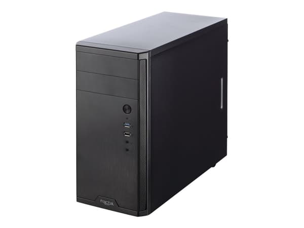 Fractal Design Core 1100 - Tower - mini ATX - ingen strömförsörjning (ATX12V) - svart - USB/ljud