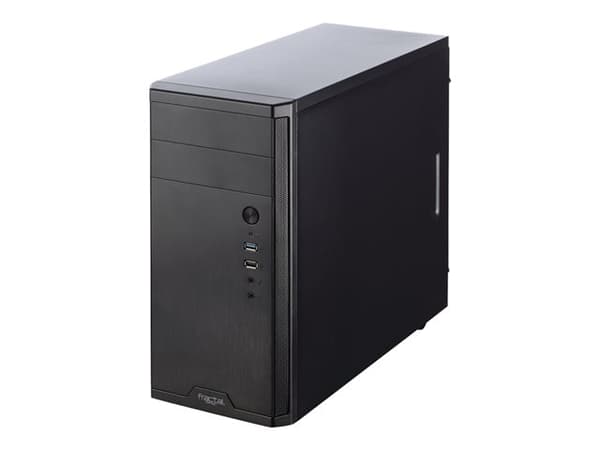 Fractal Design Core 1100 - Tower - mini ATX - ingen strømforsyning (ATX12V) - svart - USB/lyd Sort