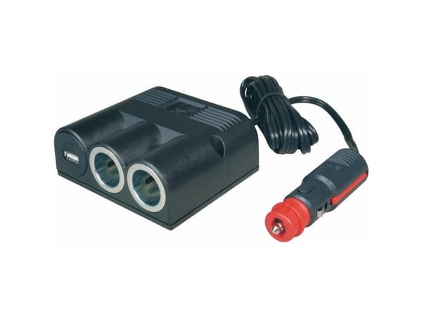 ProCar 67335501 67335500 Savukkeensytyttimen jakelija-tyyppi Savukkeensytyttimen liittimien määrä 2 x Liitännät: USB 1 x Sallittu kuormitusvirta max.