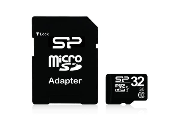 SILICON POWER - Flash-minneskort (adapter, microSDHC till SD inkluderad) - 32 GB - Class 10 - microSDHC