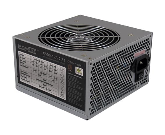 LC Power Office Series LC500-12 V2.31 - Strømforsyning (intern) - ATX12V 2.31 - 80 PLUS Bronze - AC 230 V - 400 watt - aktiv PFC