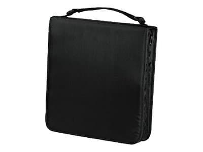Hama CD Wallet Nylon 160, black, 160 levyt, Musta, Nailon