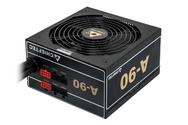 Chieftec A-90 Series GDP-650C - Strømforsyning (intern) - ATX12V 2.3 - 80 PLUS Gold - AC 230 V - 650 watt - aktiv PFC - svart