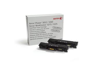 Xerox - 2-pack - svart - original - tonerkassett - för Phaser 3052, 3260; WorkCentre 3215, 3225