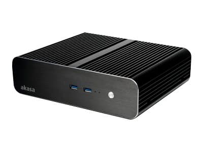 Akasa Euler - USFF - mini ITX - musta anodisoitu - USB/Audio musta