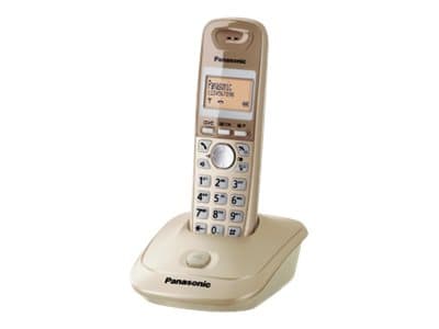 Panasonic KX-TG2511, DECT-puhelin, Johdoton puhelin, Kaiutinpuhelin, 50 entries, Soittajan tunnistus, Beige