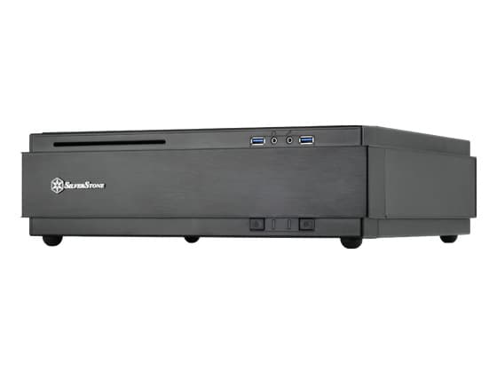 SilverStone MILO ML07 - Tower - mini ITX - ingen strömförsörjning - svart - USB/ljud